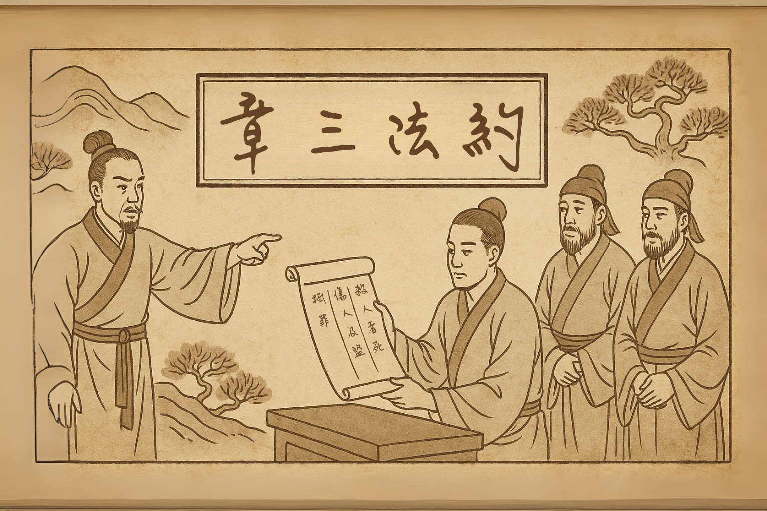 約法三章的歷史插圖